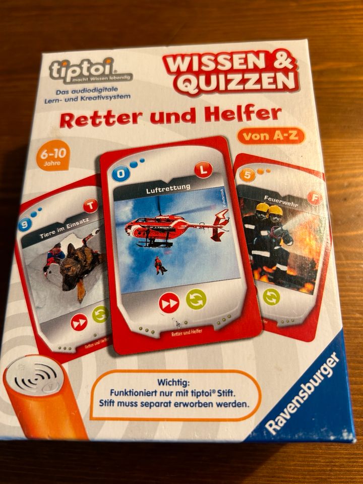 Tip toi wissen und quizzen Karten Retter und Helfer in Wiehl