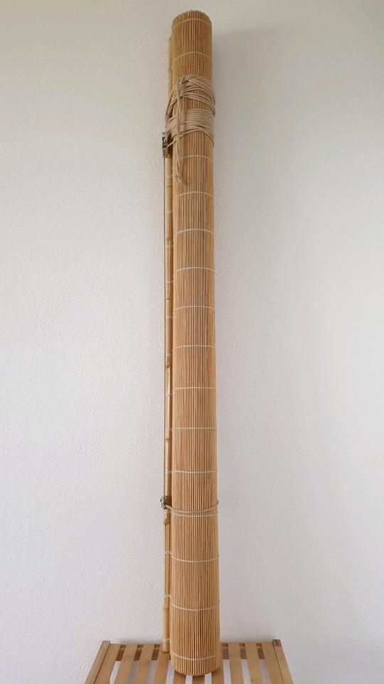 120x175cm Natur Bambus-Rollo Holz-Jalousie Holz-Rollo Raffrollo in Burglengenfeld