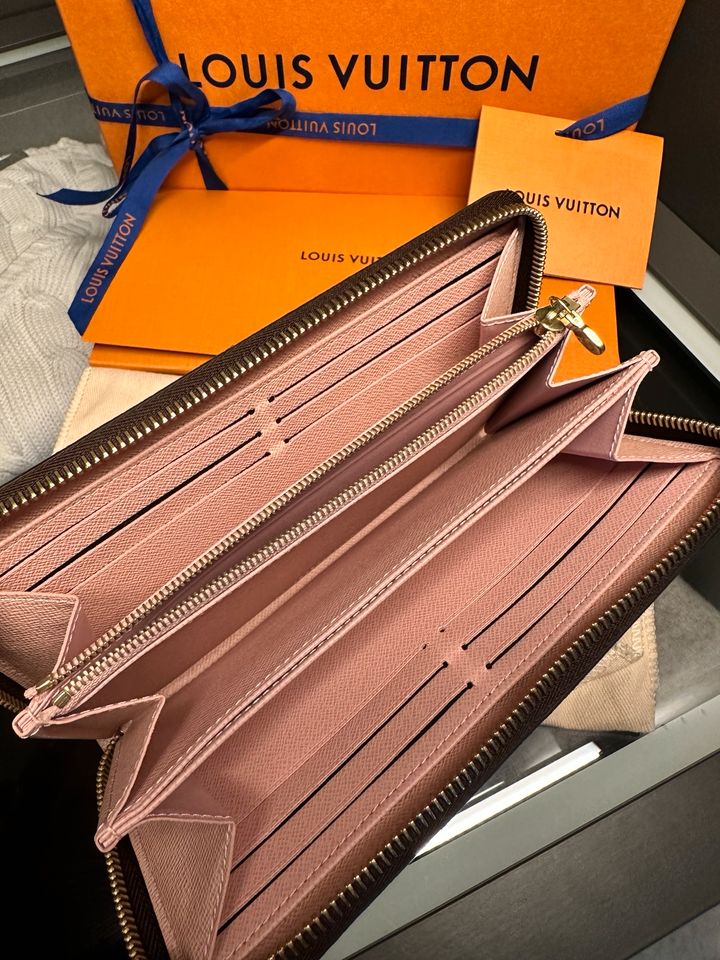 Louis Vuitton Zippy Geldbörse Portemonnaie rosa in Dörentrup