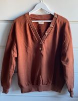 Pullover Shirt Pull&Bear S rostbraun orange kupfer Knöpfe Thüringen - Nordhausen Vorschau