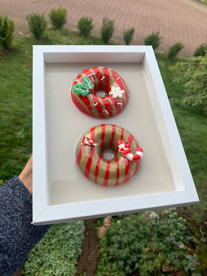 TK-Kunst abstrakte 3D Donut Gemälde Bild Pop-Art Resin Epoxidharz in Oberthal