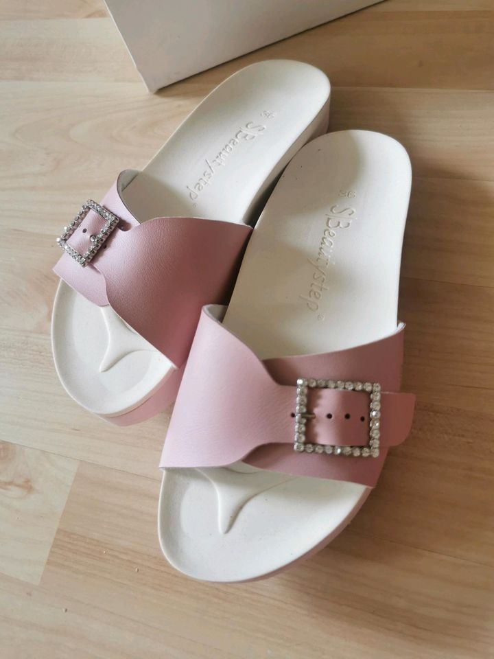 Birkenstock Beauty Step rosa Zvarowskisteine gr 36 Neu in Hildesheim