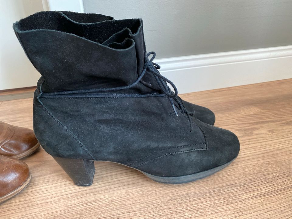 Gabor Halbschuhe Stiefeletten hoch Gr. 8 / 42 braun schwarz in Hamburg