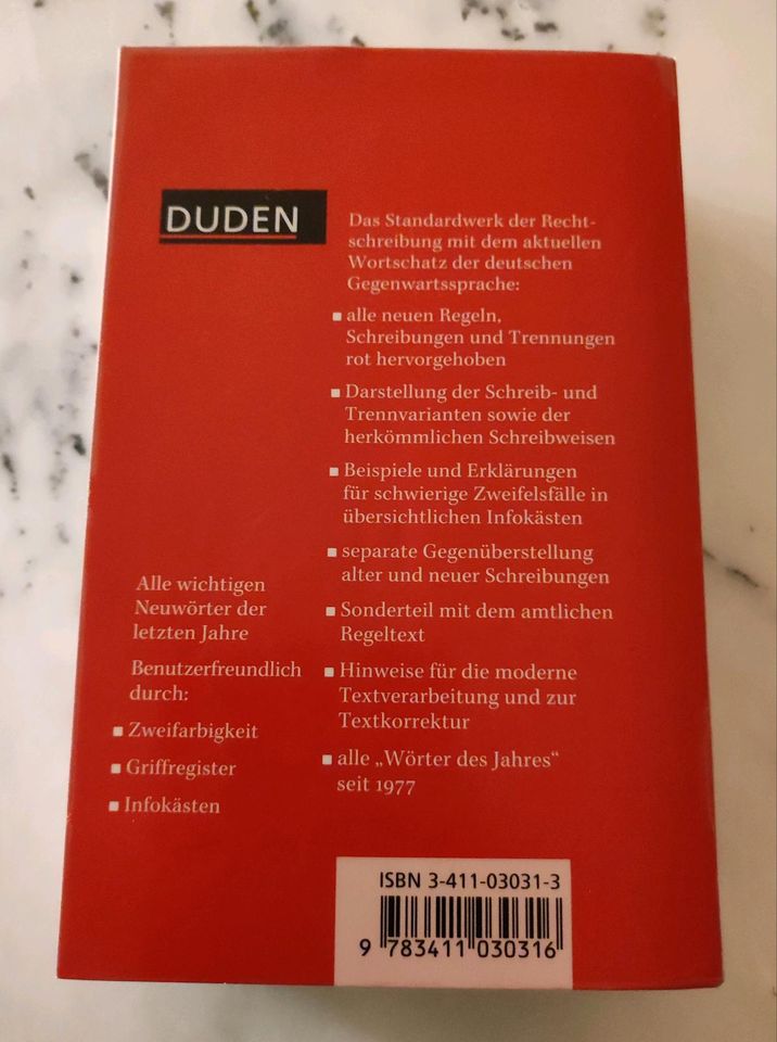 DUDEN "Die deutsche Rechtschreibung" in Schenefeld