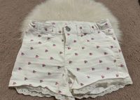 ❤️ h&m Shorts kurze Hose weiß Blumen Gr 134 Baden-Württemberg - Ebersbach an der Fils Vorschau