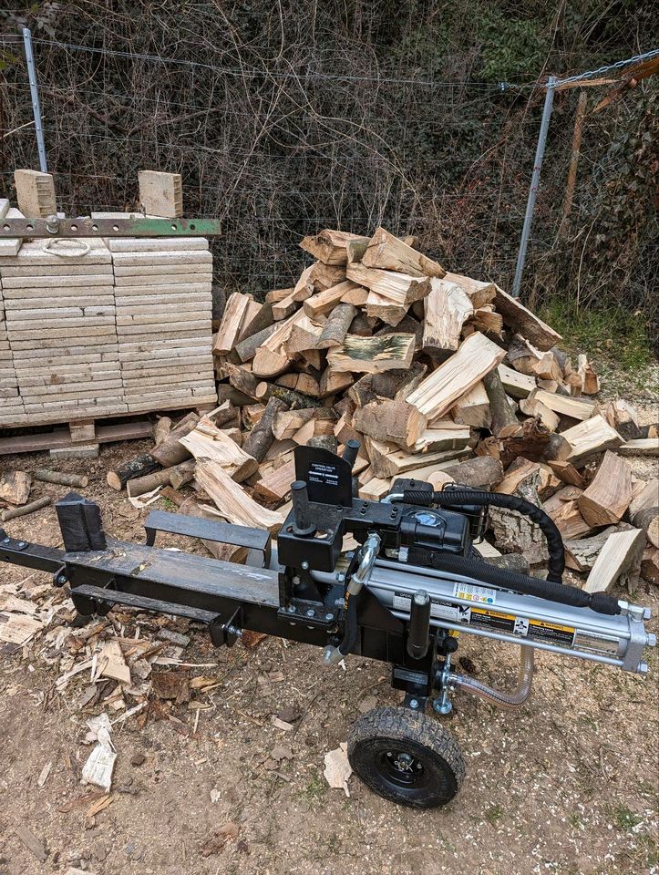 Holzspalter, Benzin 12 Tonnen Spaltkraft zur Vermietung, Verleih in Müllheim