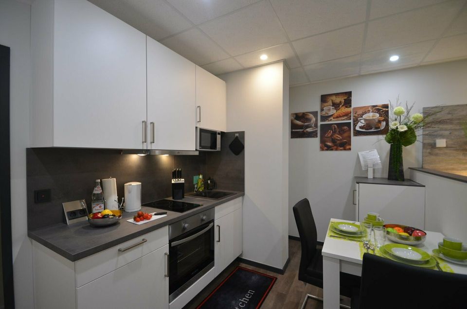 Voll ausgestattetes 1-Zimmer-Apartment unkompliziert buchen, Offenbach in Offenbach