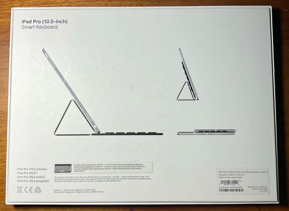 Apple iPad Pro Smart Keyboard 10.5" - QWERTZ / neuwertig in Lübeck