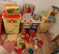 Puppenküche Kinderküche viel Zubehör  2 Schränkchen Blumenmotiv Thüringen - Weimar Vorschau