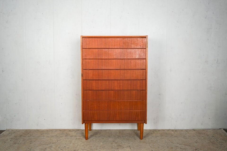 Teak Kommode Tallboy Retro Dänisch Vintage 60er Mid Century in Hamburg