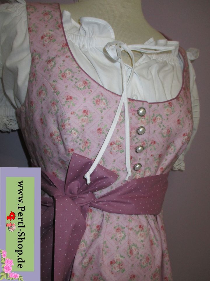 Umstandsdirndl, neu, Rosé, Gr. 38, mit Gürtel in Traunstein