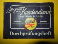 AWO 425 Kundendienst Durchprüfungsheft Durchsichtsheft DDR Sachsen - Meerane Vorschau