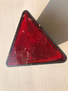 10 x Reflektor Rückstrahler Katzenauge selbstklebend Ø 60mm rot