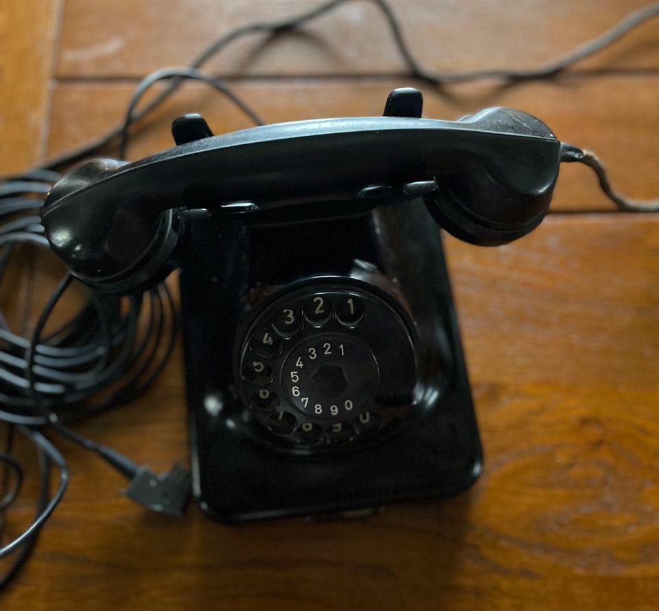Telefon W 48 original in schwarz, Baujahr 1963 in Lübeck