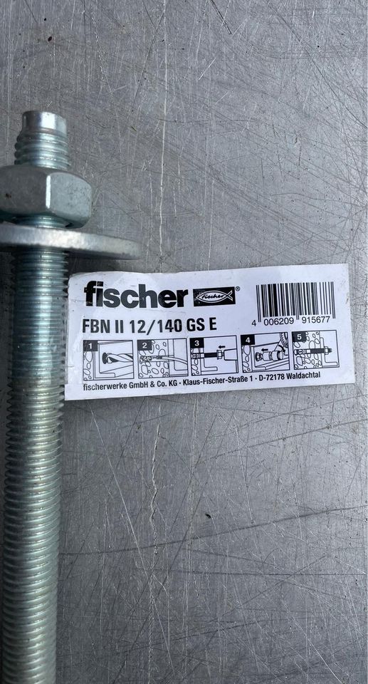 Fischer Bolzen/Schwerlastanker FBN II 12/140 GS E in Aukrug