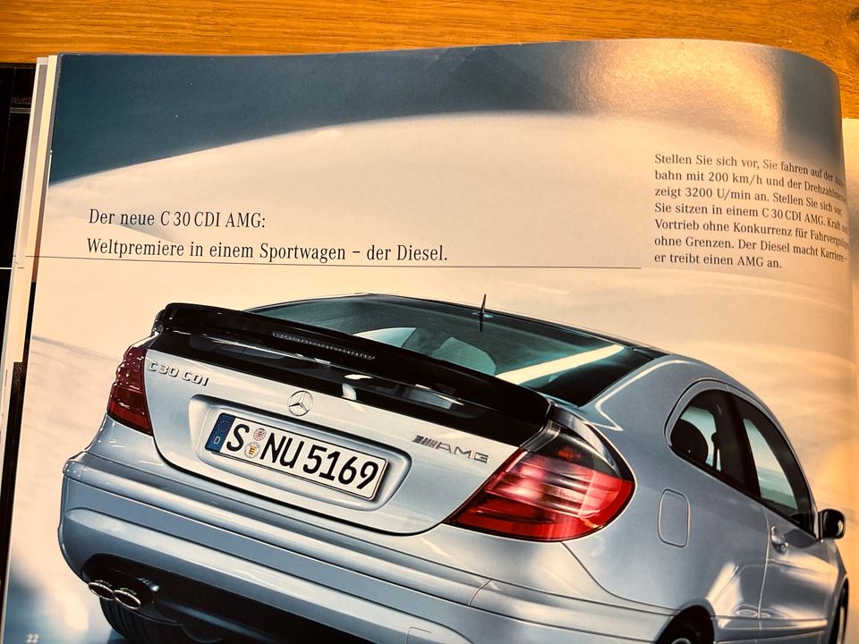 Mercedes AMG Prospekt 2002 C E S ML CLK CL SLK SL G top Zustand in Landshut