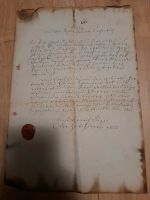 Dokument Handschrift mit Wachs Siegel antik Bayern - Amberg b. Buchloe Vorschau