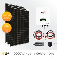 SOLAR ALLin 2640Wp/2000W Hybrid PV-Anlage Solaranlage 6x JA Solar Bifazial Module 10m DC-Verlängerungskabel Nordrhein-Westfalen - Würselen Vorschau