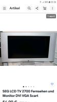 Fernseher SEG LCD TV 6322-S Bayern - Durach Vorschau