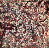 Homage of Pollock - Number 1 m98011 120x120cm Ölbild handgemalt Berlin - Treptow Vorschau