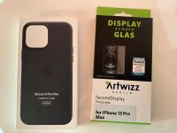 Apple iPhone 13 Pro Max Leather Case und Artwizz Displayschutz Bayern - Geretsried Vorschau