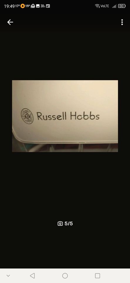 Russell Hobbs Glass Touch Toaster  Mit Brötchenaufsatz in Zethau
