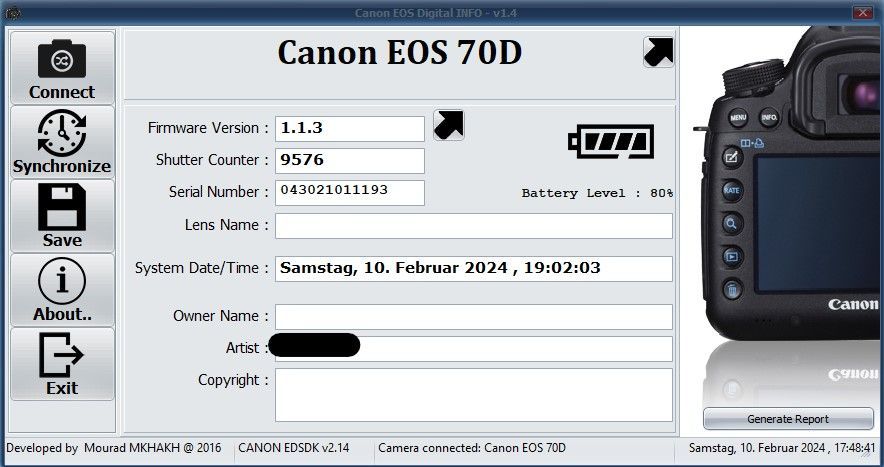 Canon EOS 70D in Meinerzhagen