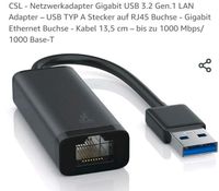 CSL - Netzwerkadapter Gigabit USB 3.2 Gen.1 LAN Adapter USB RJ45 Brandenburg - Brandenburg an der Havel Vorschau