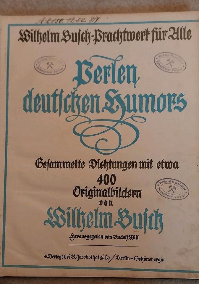 Buch mit Zeichnungen von Wilhelm Busch in Eisleben