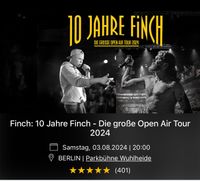 2 Karten für Finch abzugeben 03.08.2024 Berlin - Reinickendorf Vorschau