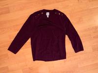 H&M Pullover 3/4 Arme bordeauxrot mit Knöpfen Niedersachsen - Hameln Vorschau