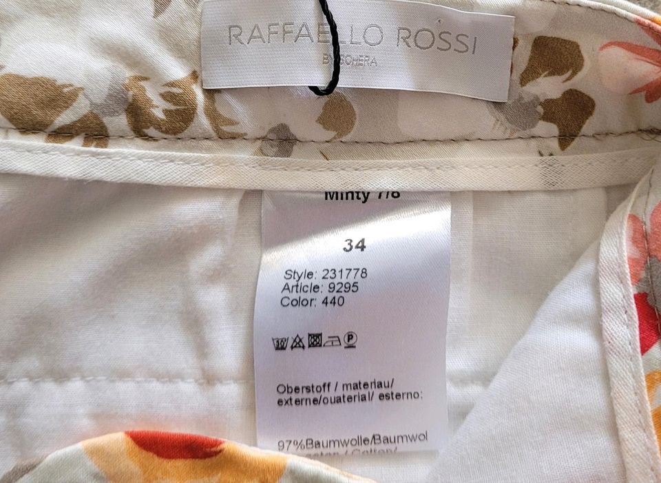 Damen Hose  Raffaello Rossi   Gr.34  Fb.weiß-bunt in Krefeld