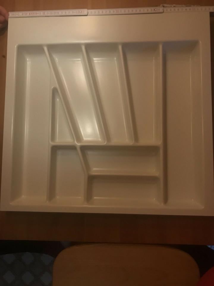 Besteckeinsatz zuschneidbar Kunststoff weiß Maße 52 cm x 54 cm in Nohfelden