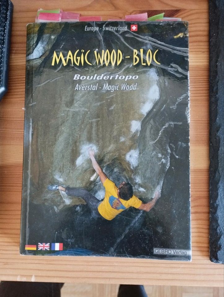 Magic Wood, Averstal, Schweiz Boulderführer Bouldertopo Verleih in Karlsruhe