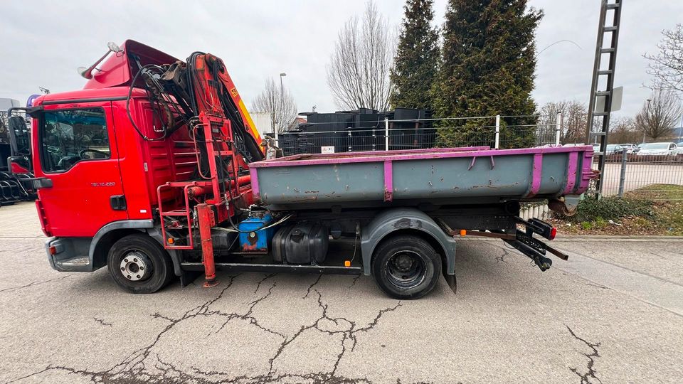 LKW MAN TGL 12.220 Kran Palfinger PK 7000, Abrollcontainer, AHK in Hagen