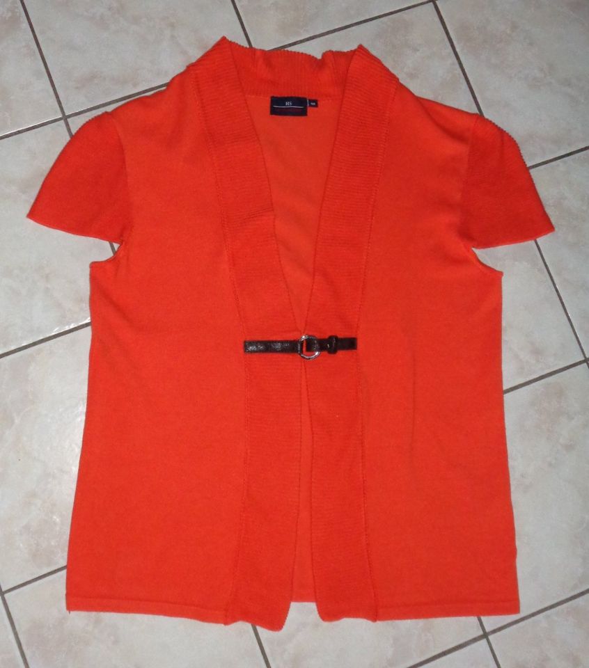 offene Strickjacke Weste Cardigan orange Größe 46 wie neu in Manching