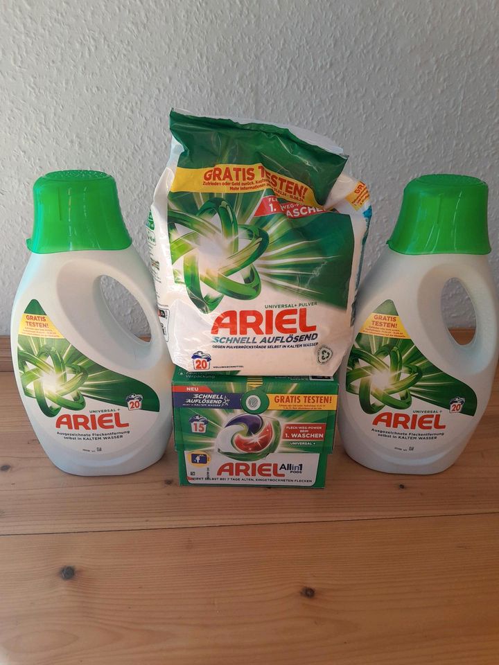 Ariel Waschmittelpaket Pulver Pods Flüssigwaschmittel 75 Wäschen in Zittau
