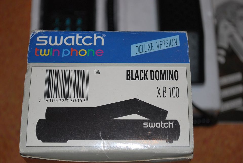 Swatch Twin Phone SAMMLERSTÜCK Black Domino mit AB Funktion in Nußloch