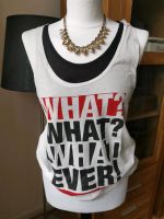 Doppel Oversize Top mit 'what what what ever' Aufdruck in s/w Baden-Württemberg - Bad Mergentheim Vorschau