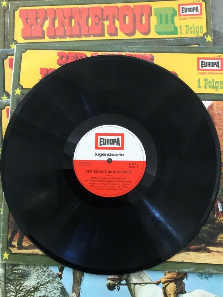 Winnetou LP, Vinyl, Langspielplatten 4 Stück in Kinsau