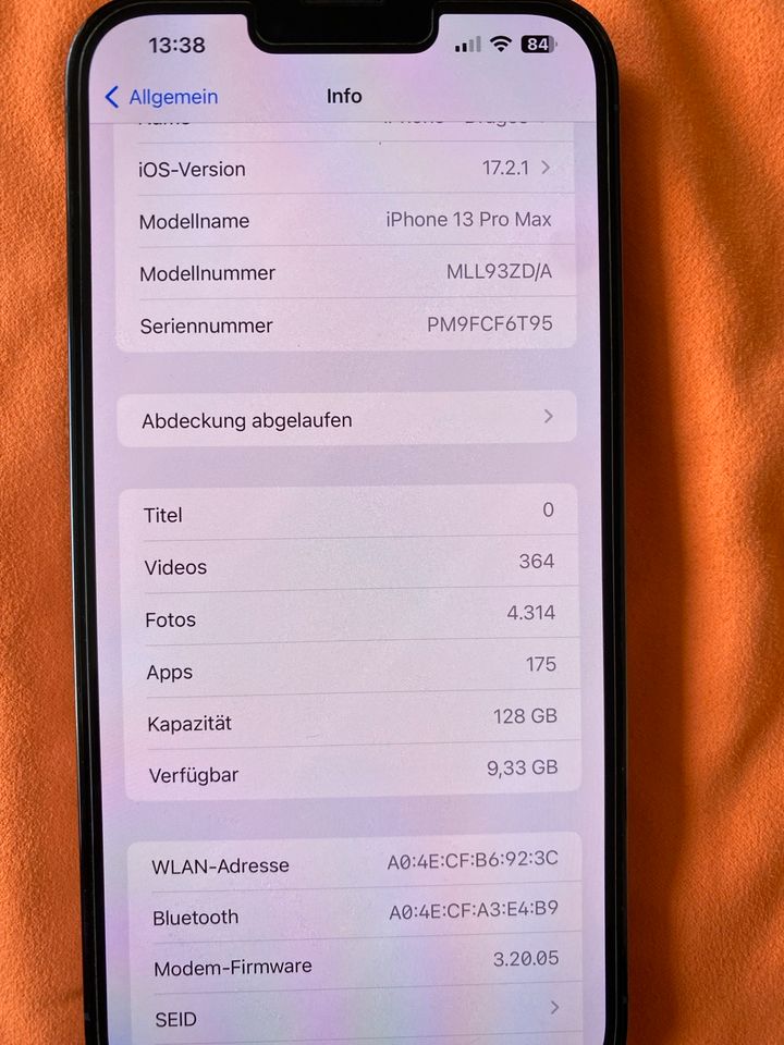 APPLE iPhone 13 Pro Max 128 GB wie Neu in München