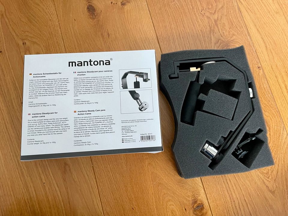 Mantona Schwebestativ mit GoPro Adapter in Aschaffenburg