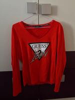 Rotes Guess Icon Langarmshirt Größe M Nordrhein-Westfalen - Gummersbach Vorschau
