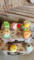 Tischdeko Macarons Etagerie Rockabilly Geburtstag Geschenk Vintag Dithmarschen - Lunden Vorschau