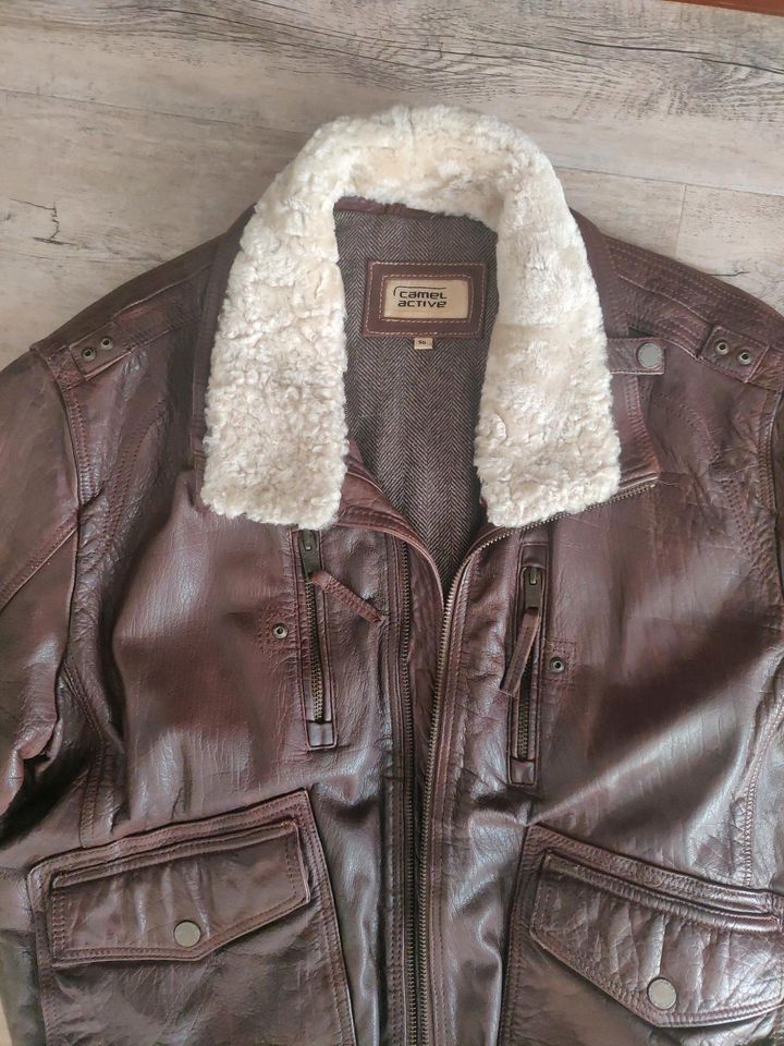 Camel Lederjacke Gr. 50 in Zehdenick