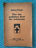 Über den politischen Wert des Judentums – Johann Plenge Nordrhein-Westfalen - Ratingen Vorschau