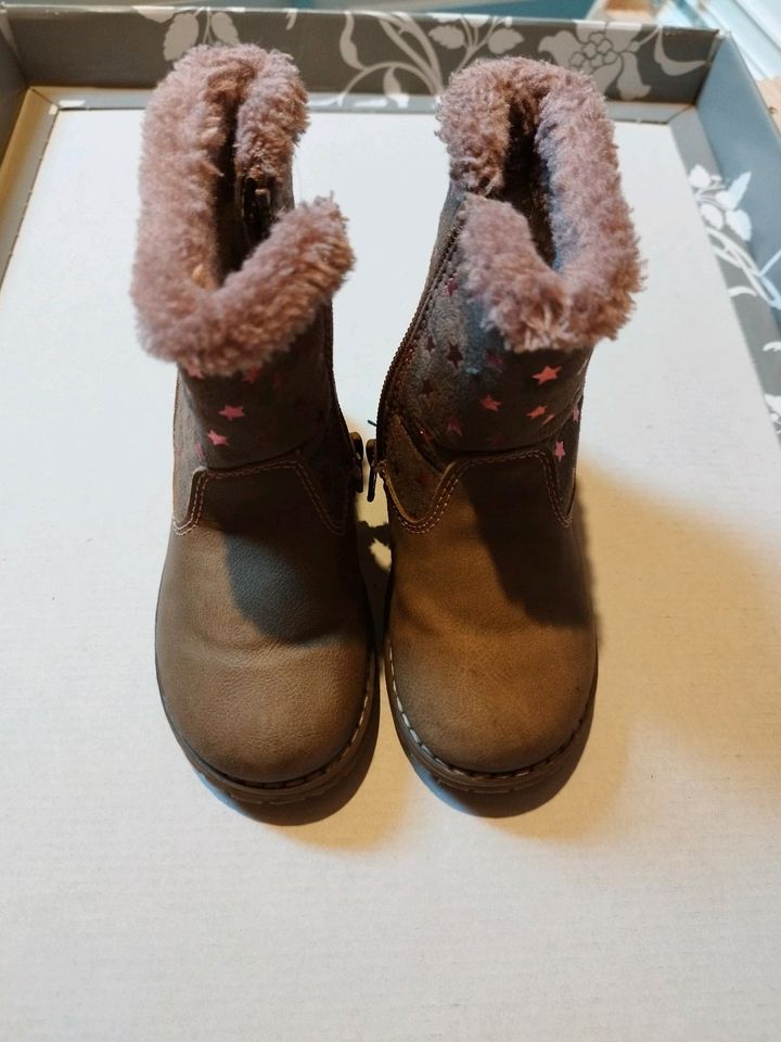 Mädchen Winterstiefel, Boots, Tom Tailor, rosa Sterne, Gr. 23 in Zetel