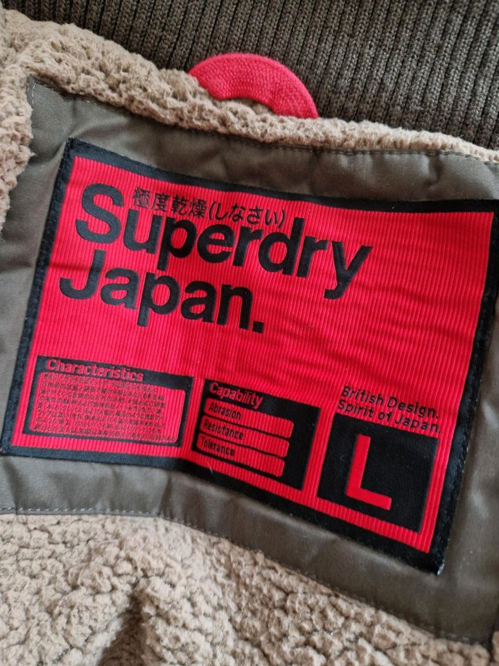 100 % Superdry Japan Parka Jacke Kapuze British Design NP 199€ in Rüsselsheim