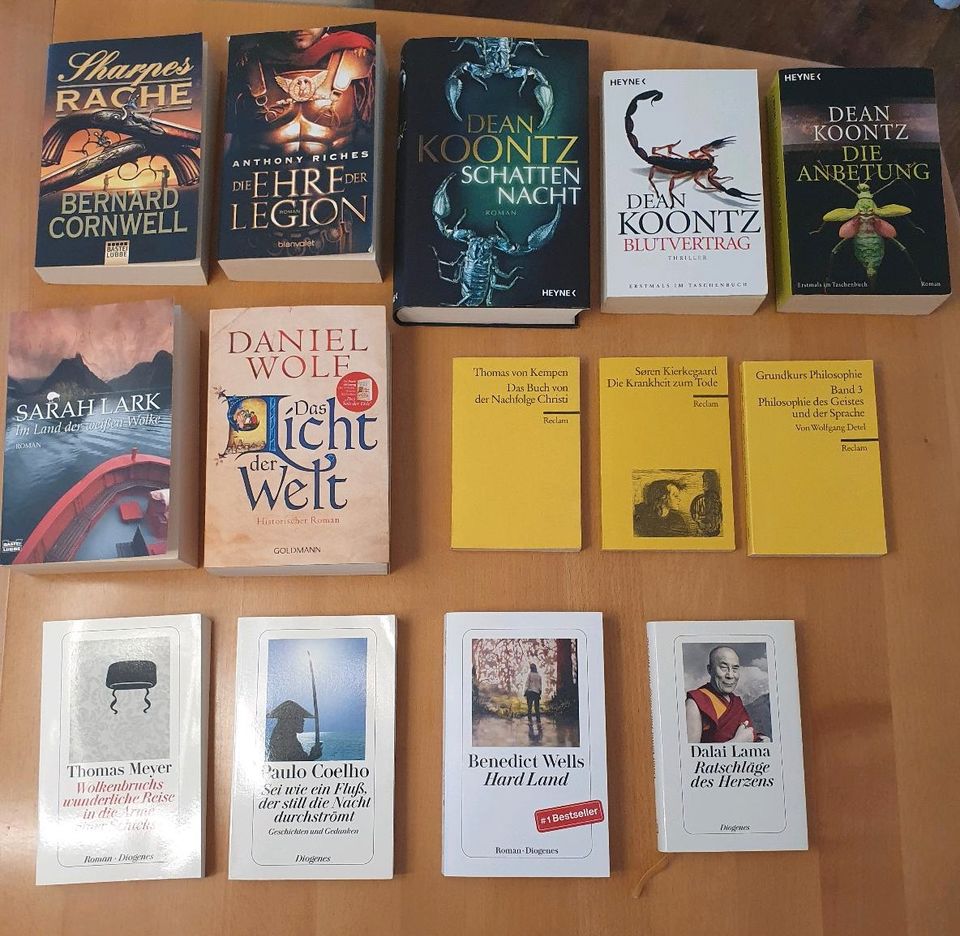 Bücher, Sharpes Rache, Bernard Cornwell, Dean Koontz, Daniel Wolf in Schloß Holte-Stukenbrock