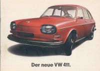 Der neue VW 411. (Verkaufsprospekt) Niedersachsen - Osnabrück Vorschau